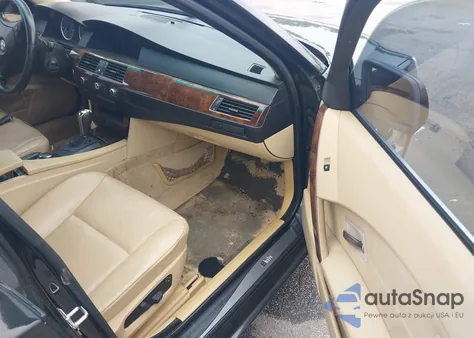 2007 BMW 525I из США, поврежденный, VIN WBANE535X7CY07191